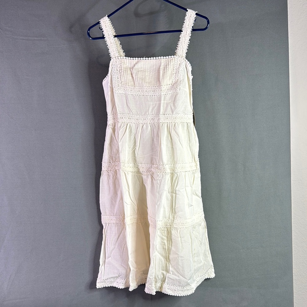 Matilda Jane White/Cream Lace Trim Dress